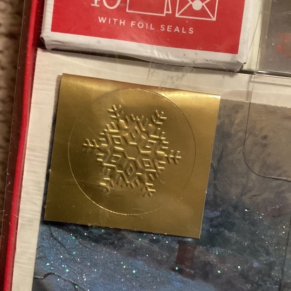 🌸NIB HALLMARK Thomas Kincade 40 ct assorted Christmas cards with seals - Picture 10 of 11